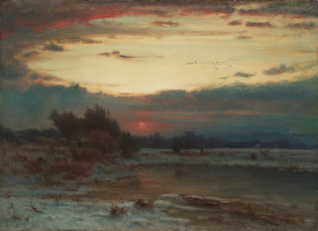 A Winter Sky — George Inness