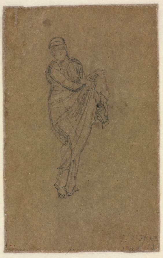 Standing Woman Holding Up Her Dress (verso) — James McNeill Whistler