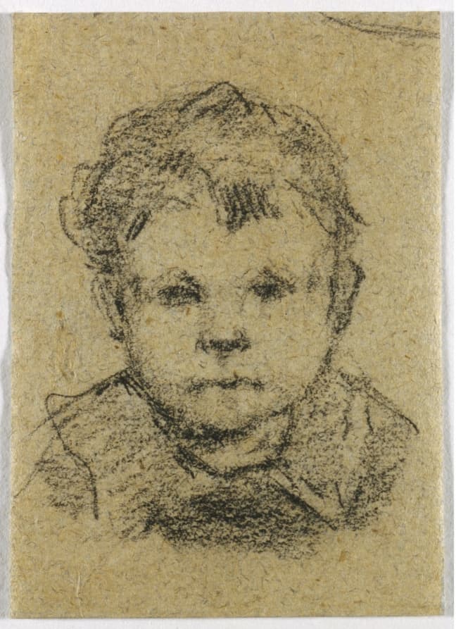 Emil Gauguin as a Child, Wearing a Collared Shirt — Paul Gauguin