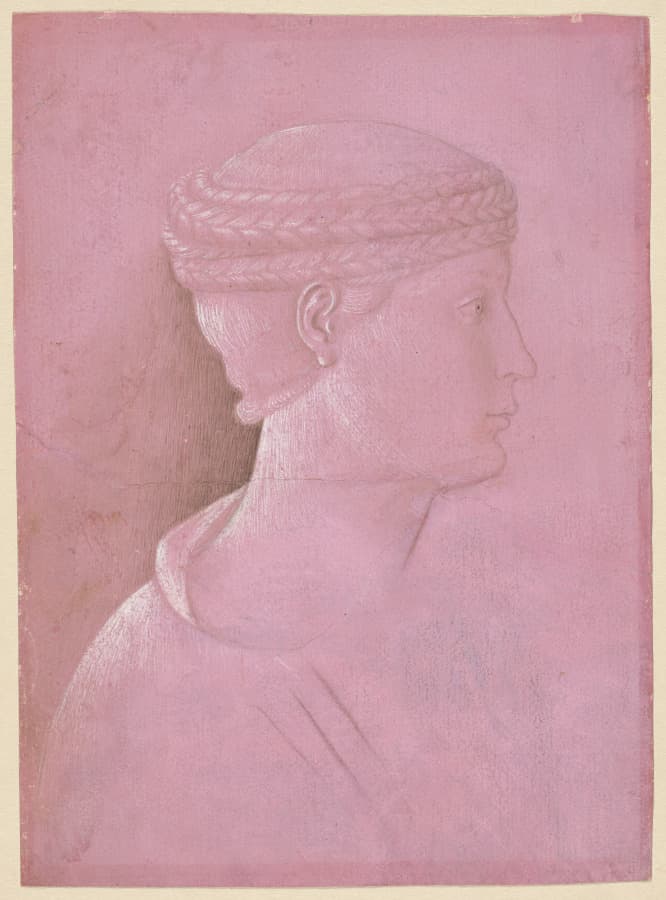 Bust of a Woman (recto) — Benozzo Gozzoli