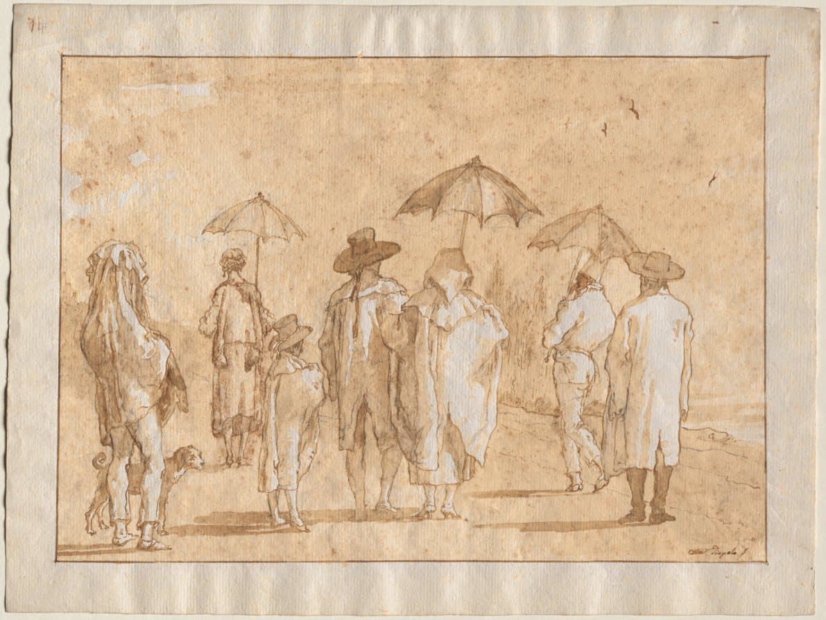 A Spring Shower — Giovanni Domenico Tiepolo