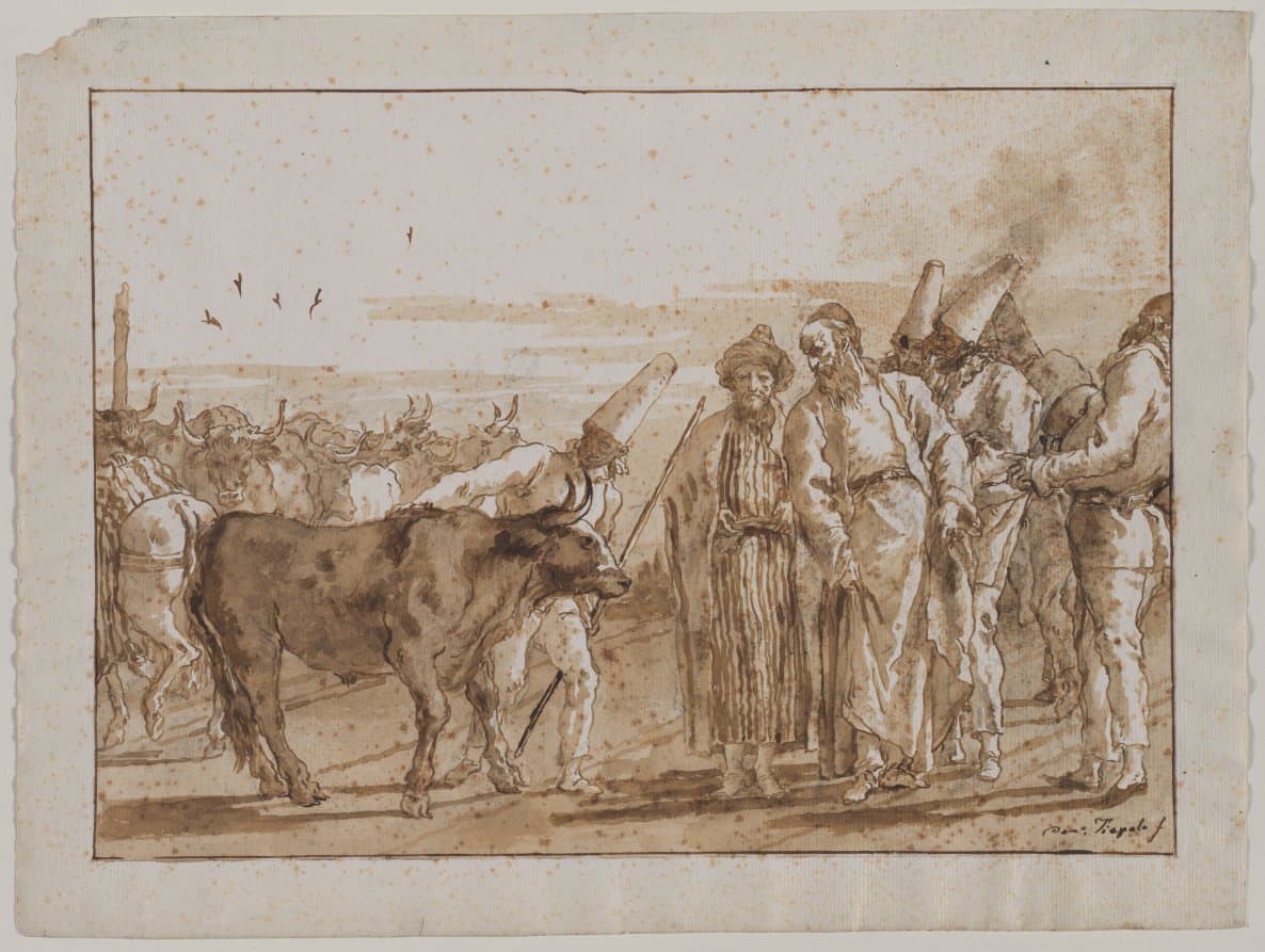 The Cattle Vendor — Giovanni Domenico Tiepolo