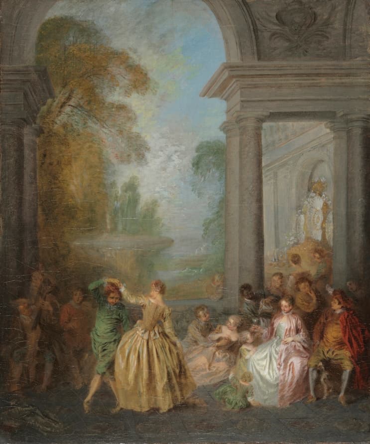 Dancers in a Pavilion — Jean-Baptiste Pater