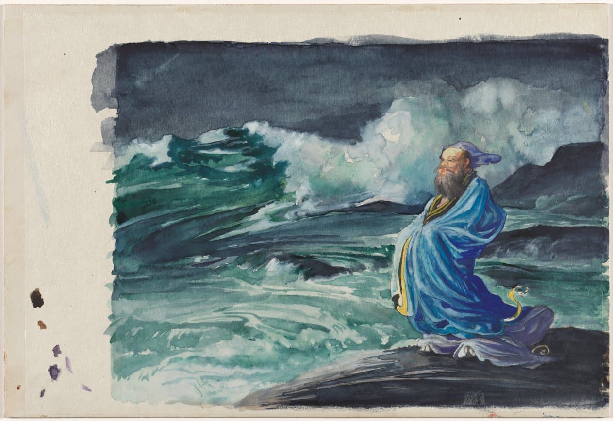 A Rishi Stirring Up a Storm — John La Farge