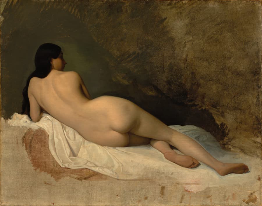 Study of a Reclining Nude — Isidore Pils