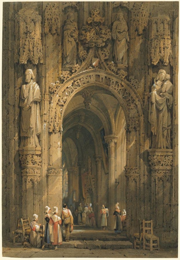 Interior of a Cathedral — Samuel Prout