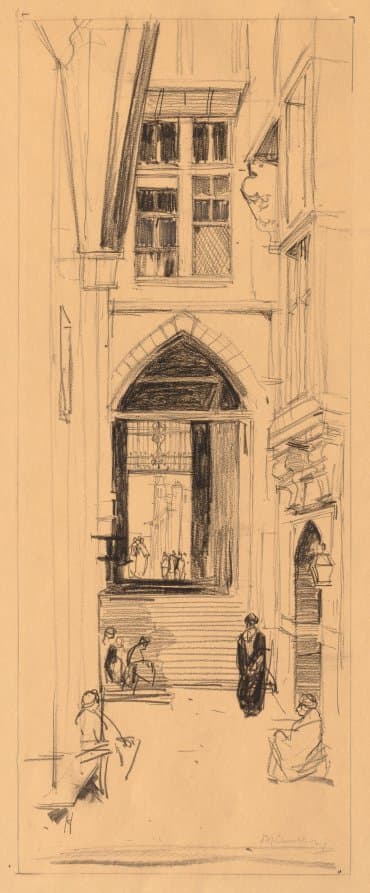 A Courtyard in Cairo — David Young Cameron