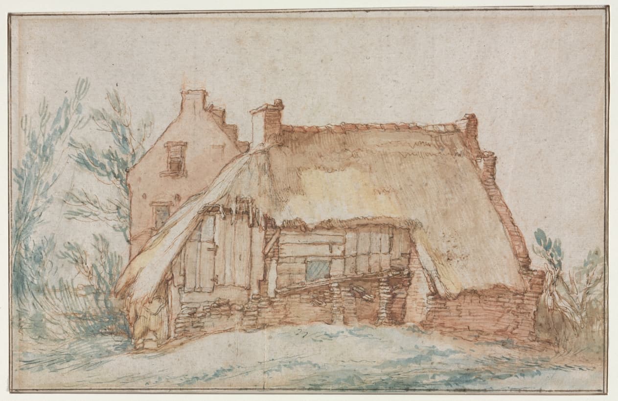 Peasant's Cottage (recto) — Abraham Bloemaert