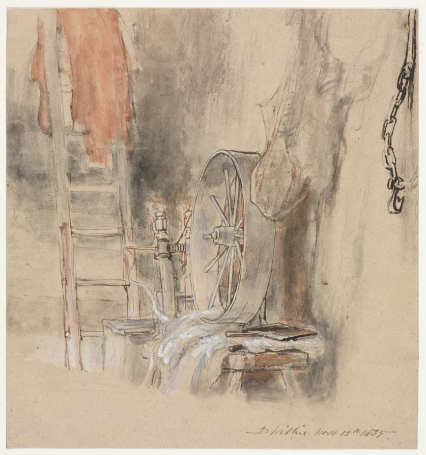 Study for "The Peep-O’-Day Boys’ Cabin, in the West of Ireland" ("The Sleeping Whiteboy") — David Wilkie