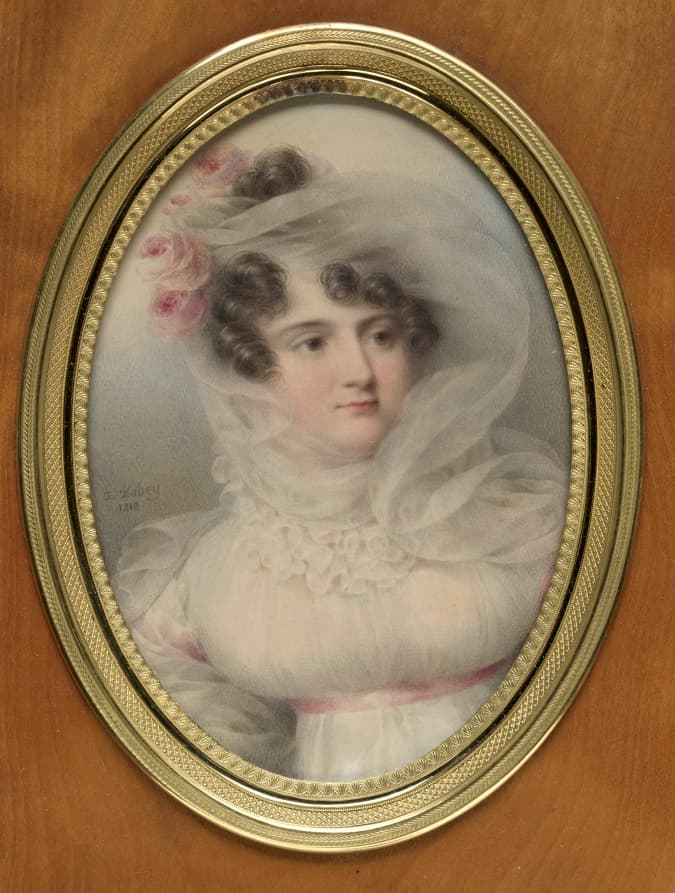Portrait of Hortense de Perregaux, Duchess of Ragusa — Jean-Baptiste Isabey