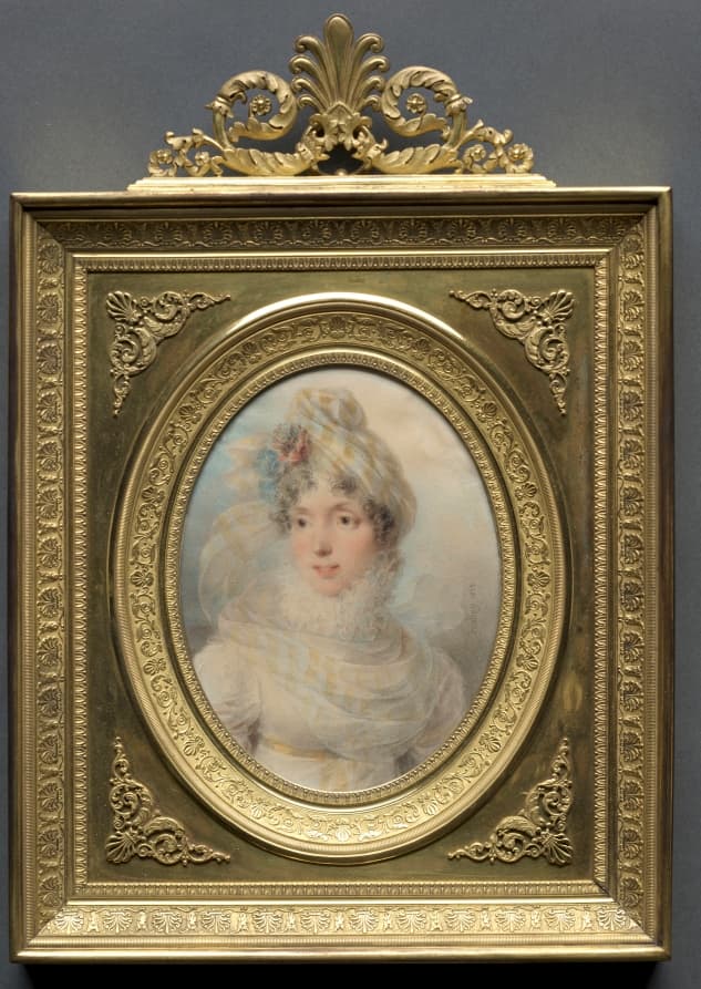 Portrait of a Woman in a White Dress — Jean-Baptiste Isabey
