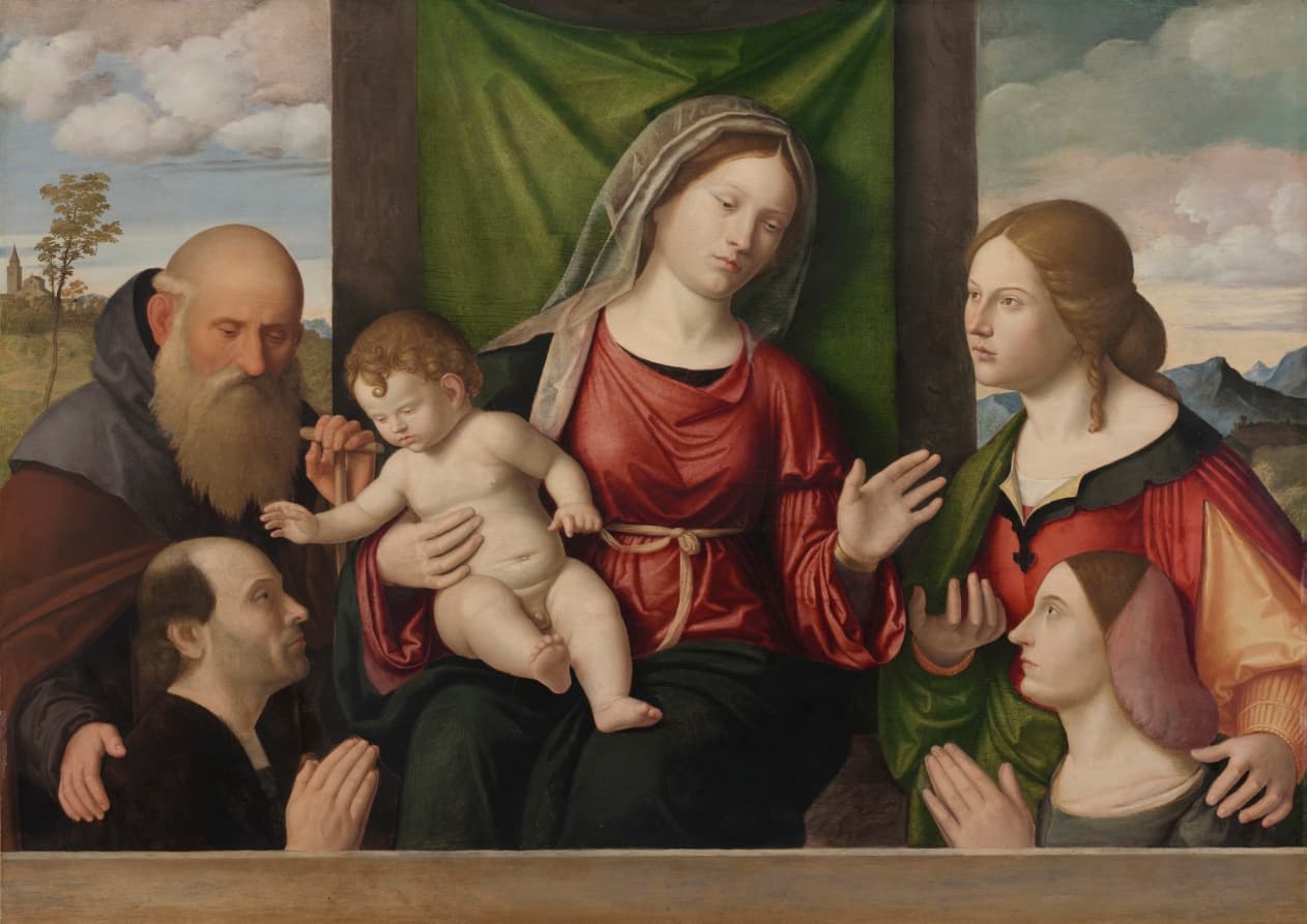 Virgin and Child with Saints and Donors — Giovanni Battista Cima da Conegliano