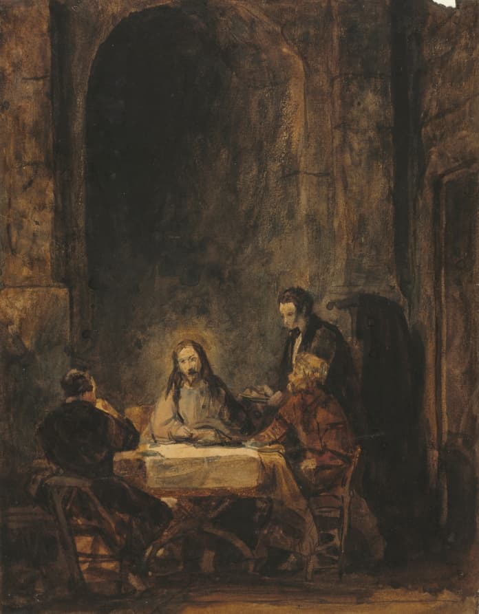 Christ at Emmaus — Benjamin West
