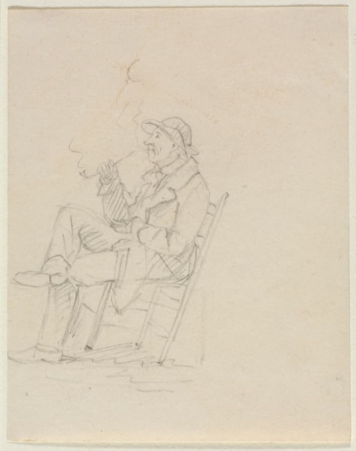 Man Smoking a Pipe — William Sidney Mount