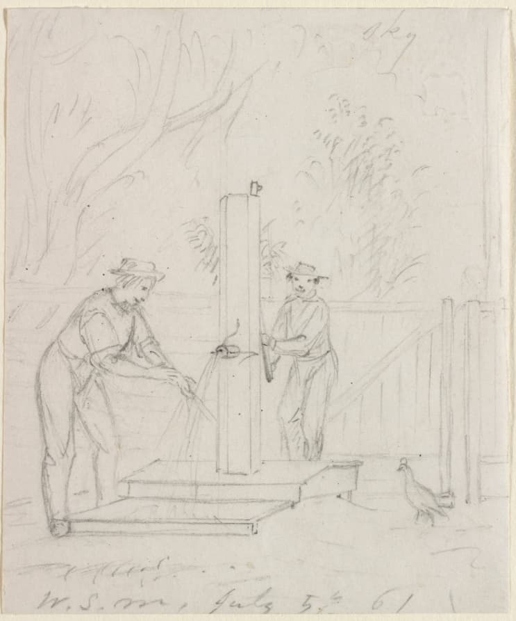 At the Pump — William Sidney Mount