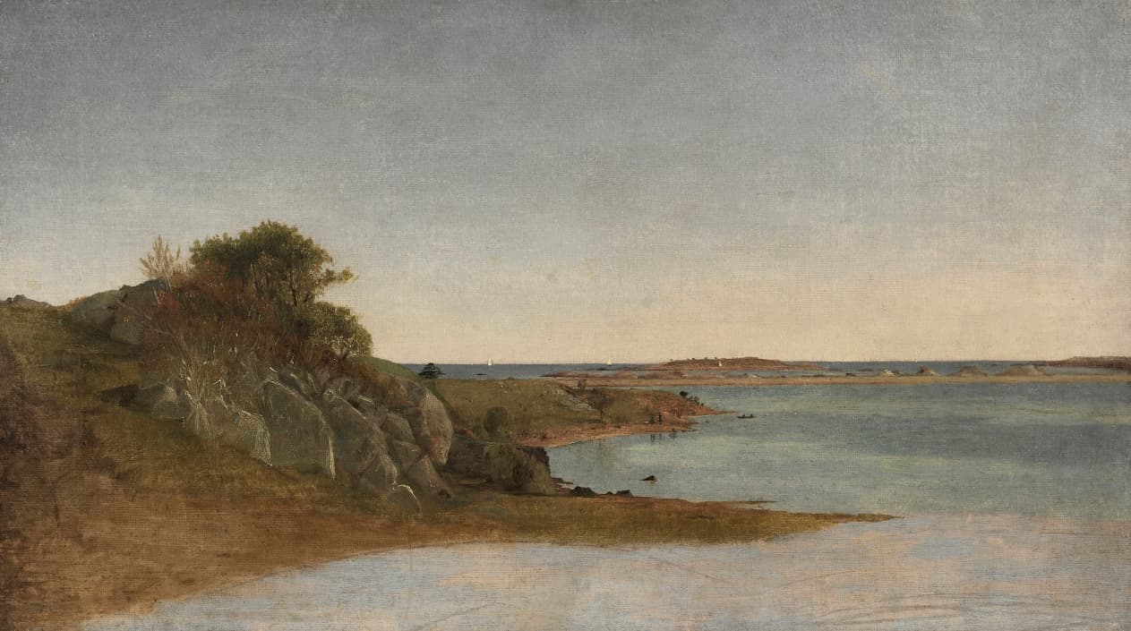 View near Newport — John Frederick Kensett