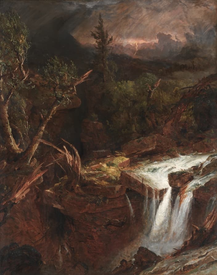 The Clove - A Storm Scene in the Catskill Mountains — Jasper F. Cropsey