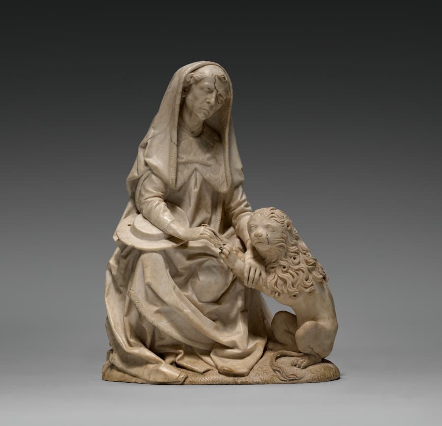 Saint Jerome and the Lion (From the former Church of St. Peter in Erfurt) — Tilman Riemenschneider