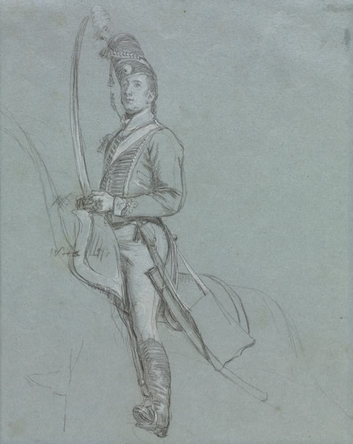 A Hussar Officer on Horseback — John Singleton Copley