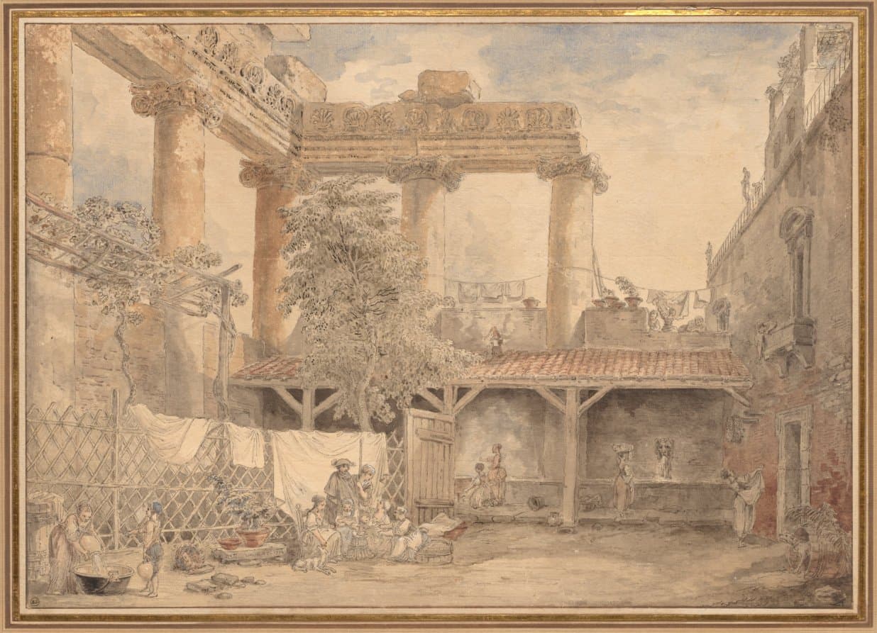 Roman Ruins, Villa Pamfili — Hubert Robert
