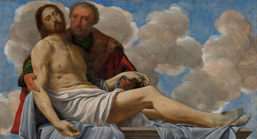 Christ with Joseph of Arimathea — Giovanni Girolamo Savoldo