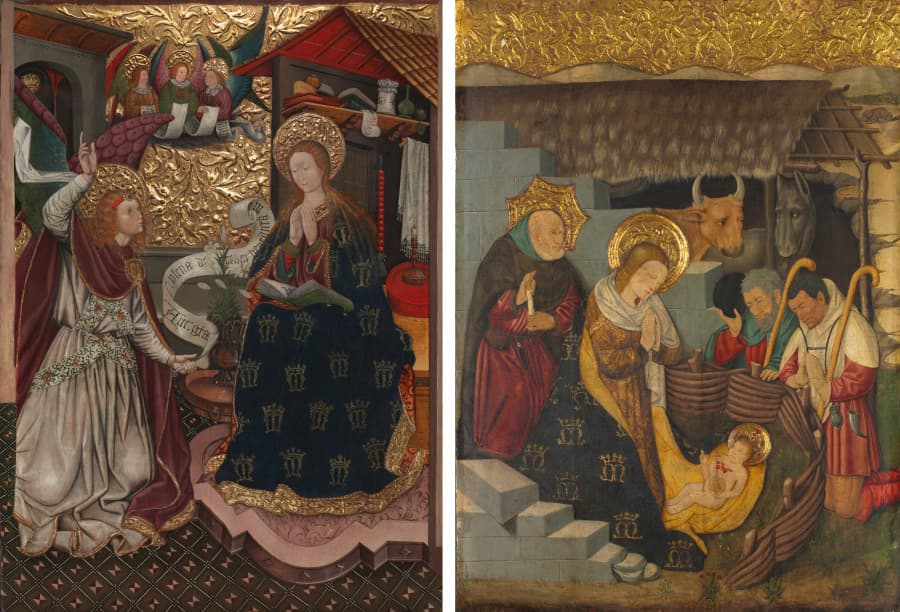 The Annunciation and The Nativity — Jaume Ferrer the Younger