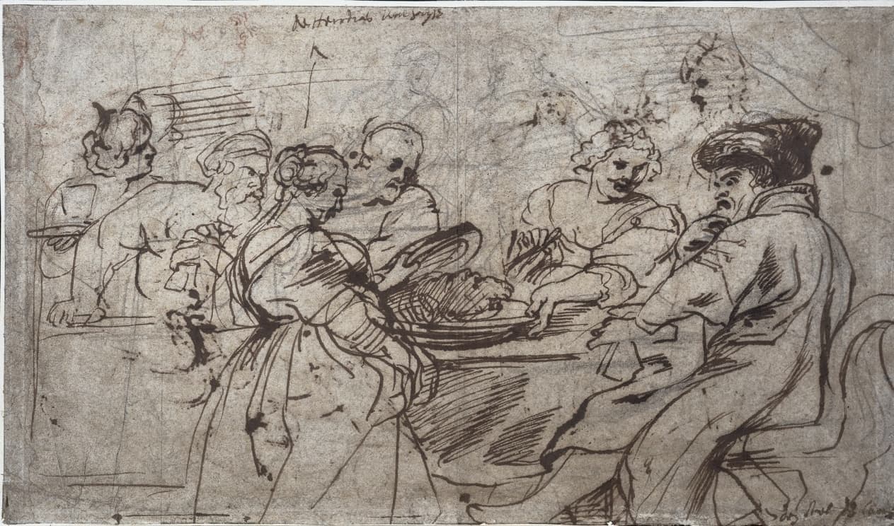 The Feast of Herod (recto) — Peter Paul Rubens