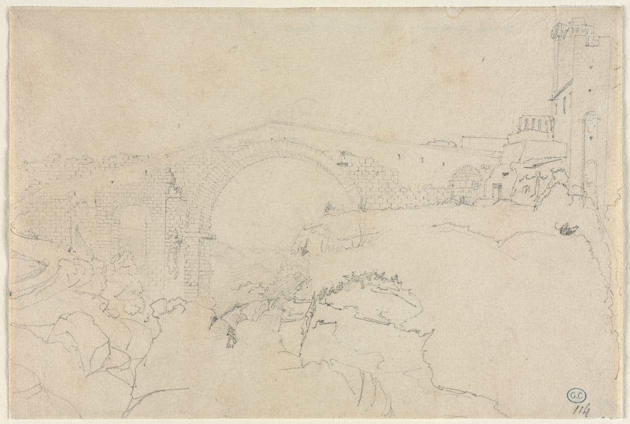 The Ponte dell'Abbadia at Vulci — Jean-Auguste-Dominique Ingres