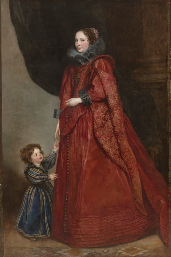 A Genoese Lady with Her Child — Anthony van Dyck