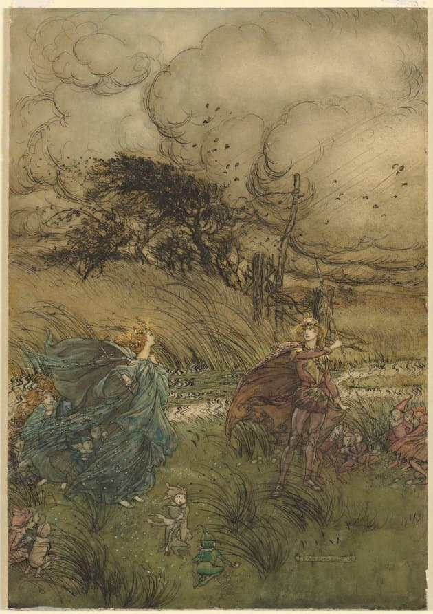 And Now They Never Meet in Grove or Green — Arthur Rackham