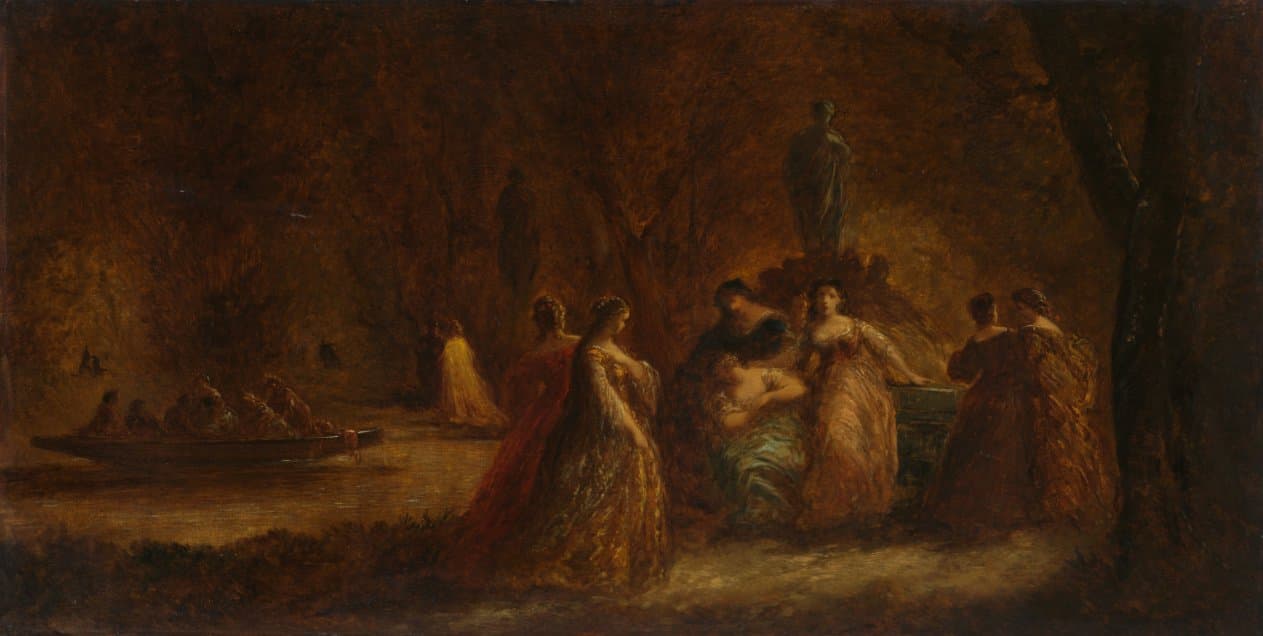 A Woodland Fête — Adolphe Monticelli
