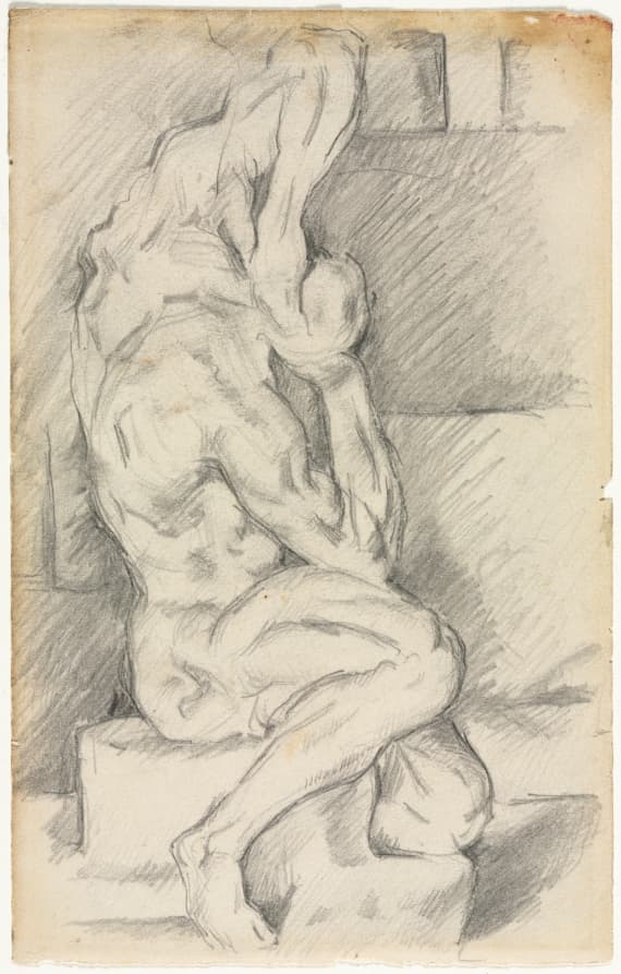 Sketch of Anatomical Sculpture (recto) — Paul Cezanne