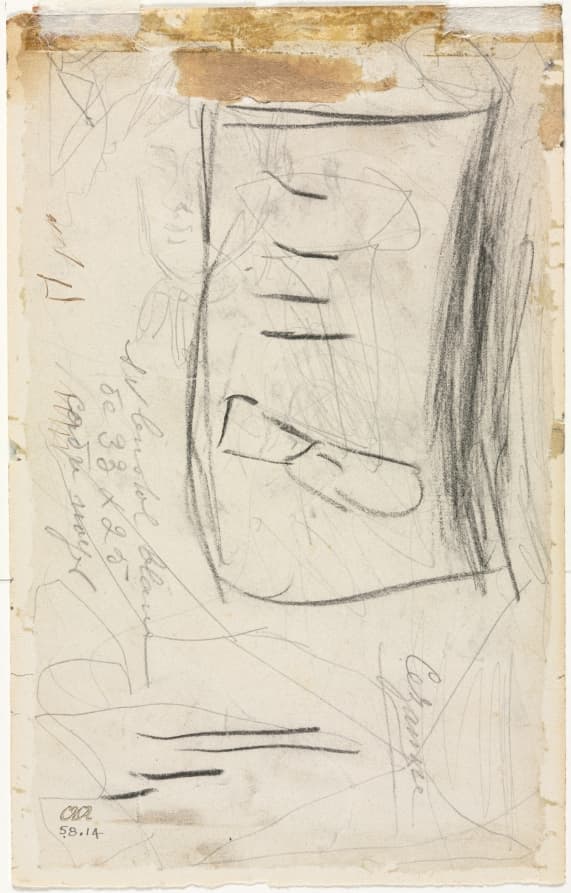 Sketch of Madame Cézanne (verso) — Paul Cezanne