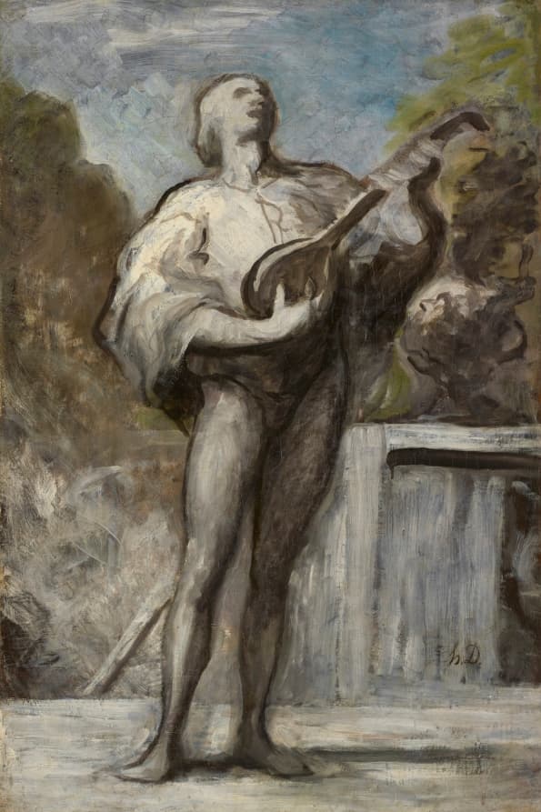 The Troubadour — Honoré Daumier