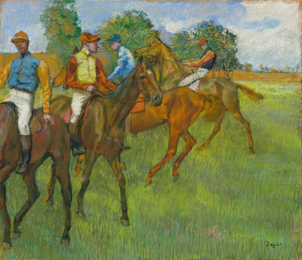 Before the Race — Edgar Degas