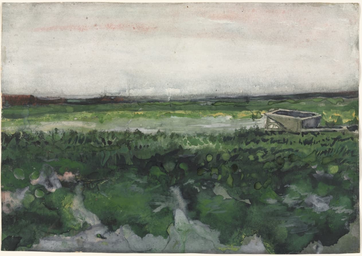 Landscape with Wheelbarrow — Vincent van Gogh