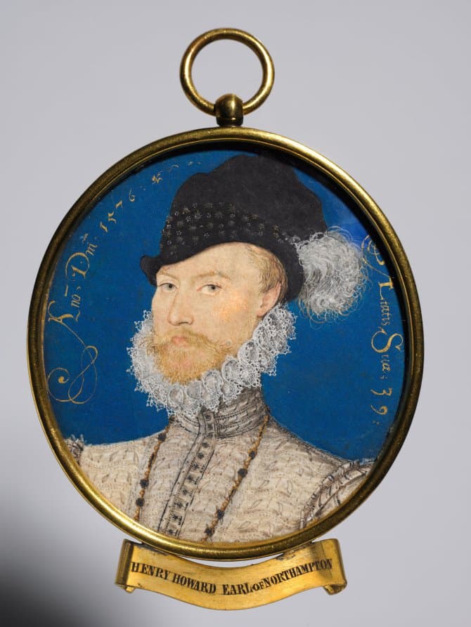 Portrait of Charles Howard, 2nd Baron Howard of Effingham, later 1st Earl of Nottingham — Nicholas Hilliard