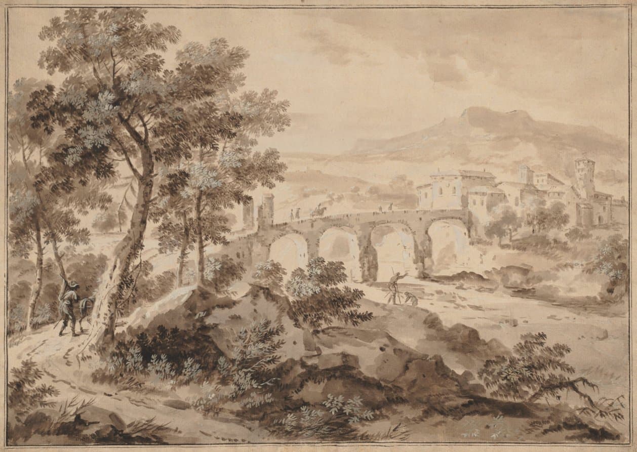 Landscape with Bridge — Marco Ricci