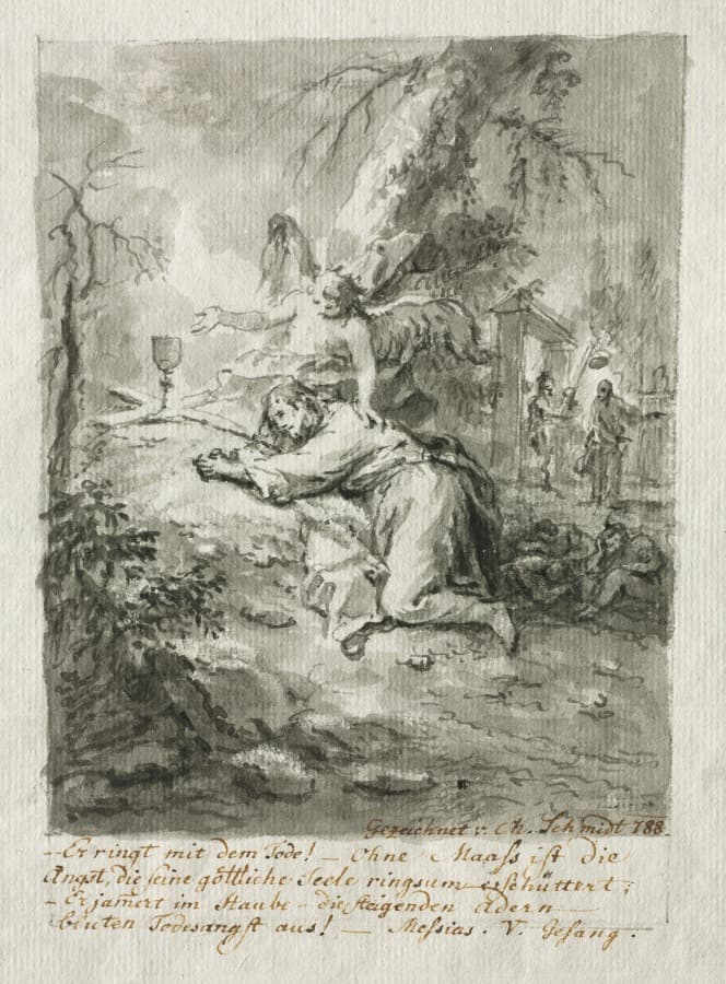Christ on the Mount of Olives, The Flagellation, Christ Crowned with Thorns, The Crucifixion — Martin Johann Schmidt