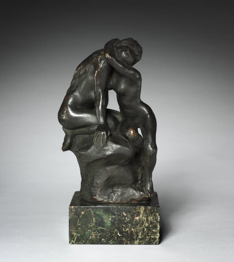 Young Girl Confiding Her Secret to Isis (Jeune fille confiant son secret à Isis) — Auguste Rodin