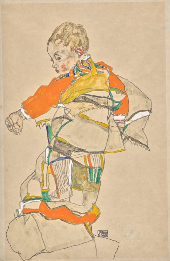 Portrait of a Child (Anton Peschka Jr.) — Egon Schiele
