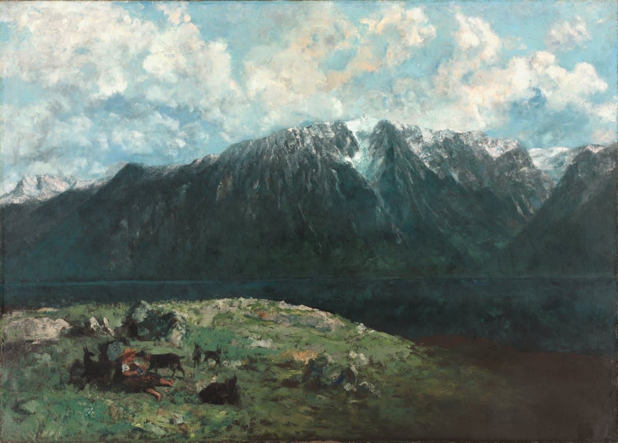 Panoramic View of the Alps, Les Dents du Midi — Gustave Courbet