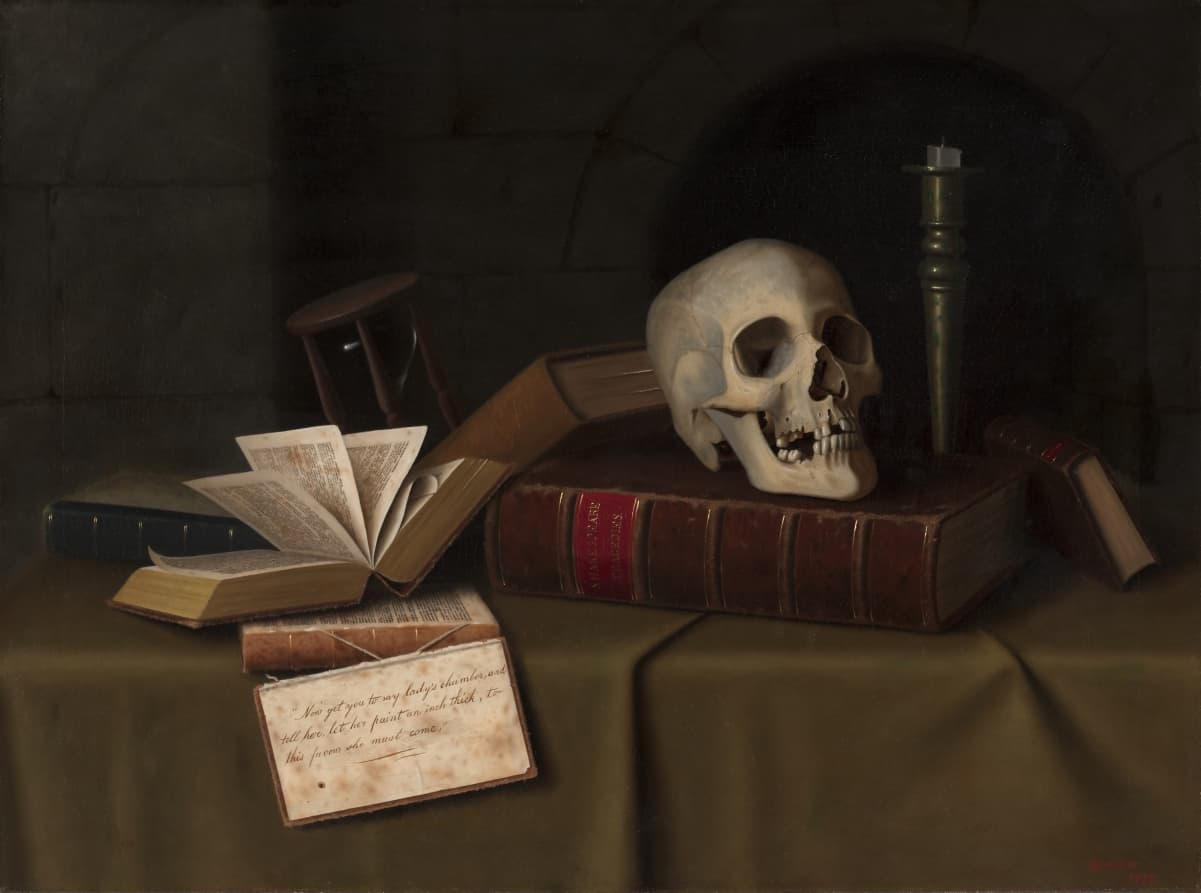 Memento Mori, "To This Favour" — William Michael Harnett
