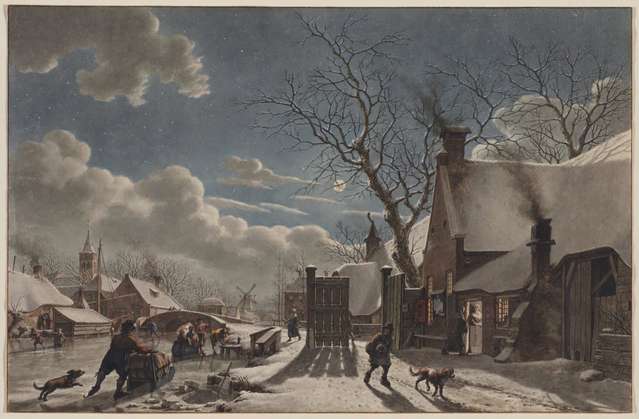 Winter Night in a Dutch Town — Jacob Cats