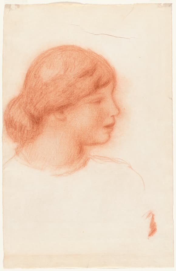 Profile of a Young Woman — Pierre-Auguste Renoir