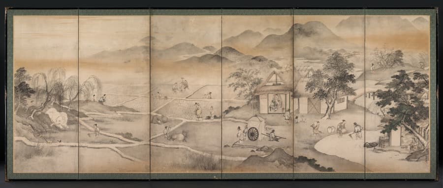 Emperor Yao Visiting Yu Chonghua — Kusumi Morikage