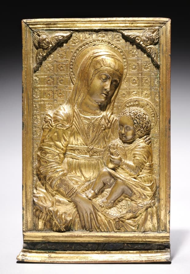 Pax with the Madonna and Child — Antonio Rossellino