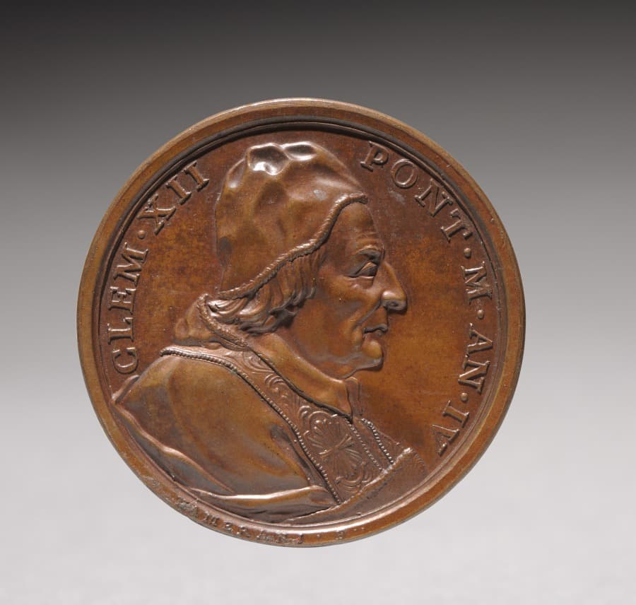 Portrait of Pope Clement XII Corsini (obverse and reverse) — Ottone Hamerani