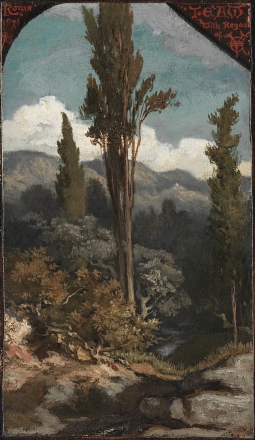 Three Trees: Italy — Elihu Vedder