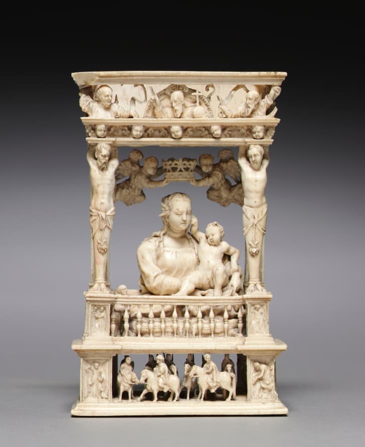 Virgin and Child in an Architectural Frame — Jan Gossaert